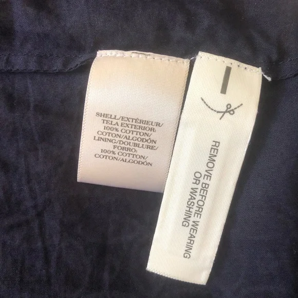 Sz4 Elegant Ann Taylor Navy and White Sleeveless Dress - Picture 8 of 9